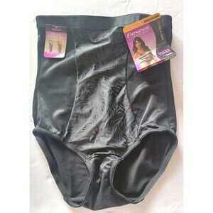 Maidenform Flexees Shapewear Size Medium Black High Waist Brief Ultra Firm